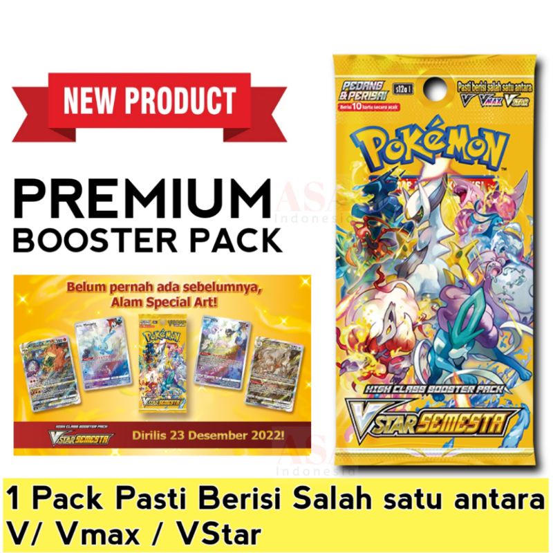 Jual Kartu Pokemon Vstar Semesta Booster Pack S12A Shopee Indonesia