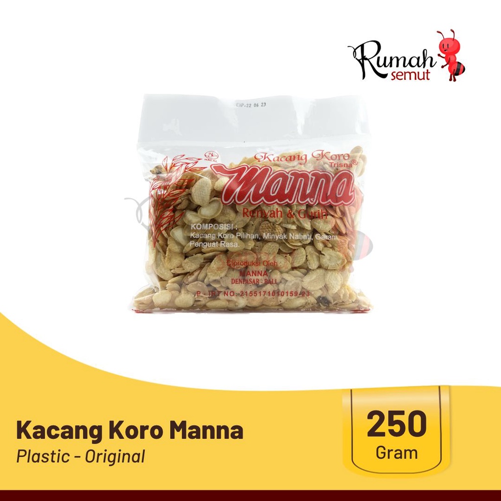 Jual Kacang Koro Manna Asli Oleh Oleh Khas Bali 250gr Shopee Indonesia