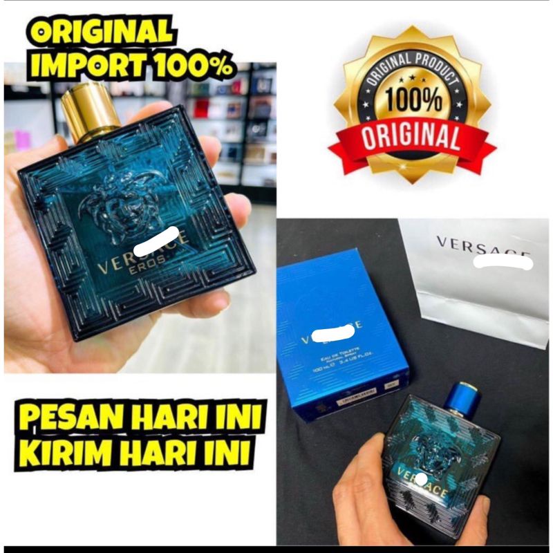 Jual PARFUM PRIA V3RS4C3 ER0S BIRU ORI IMPORT PARFUM COWOK TAHAN LAMA