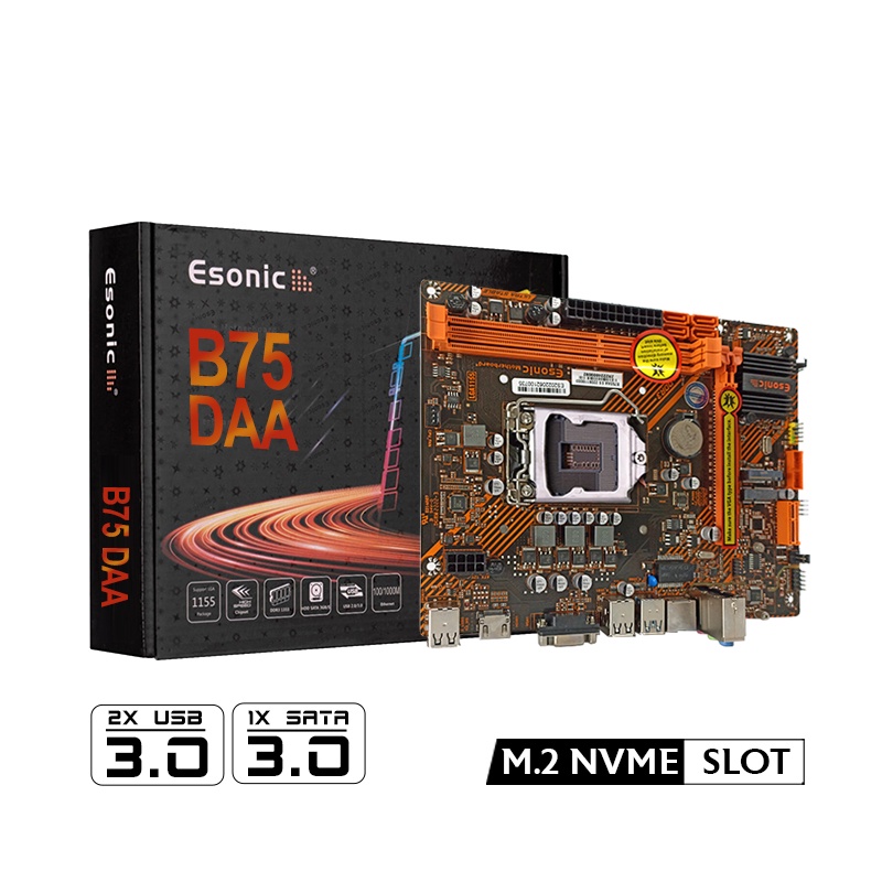 Jual MOTHERBOARD ESONIC H61 B75 DAA SOCKET LGA 1155 Shopee Indonesia