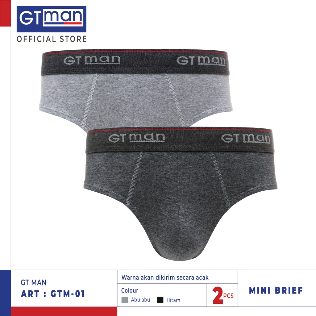 Jual GT MAN GTM01 MINI BRIEF 2 PCS MULTICOLOUR CELANA DALAM