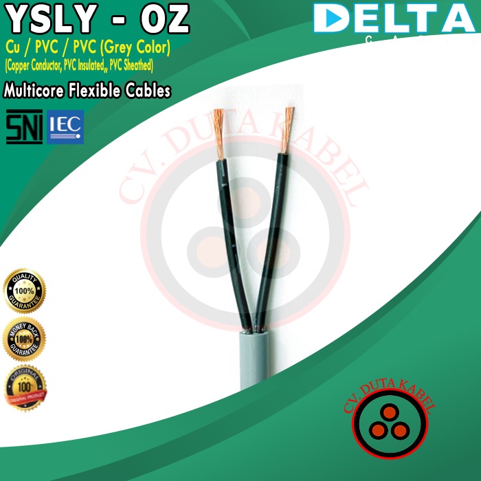 Jual Kabel YSLY OZ 2x1 Mm2 50m DELTA YSLY JZ 2x1 Mm2 2x1 Mm2 2x1 Mm2