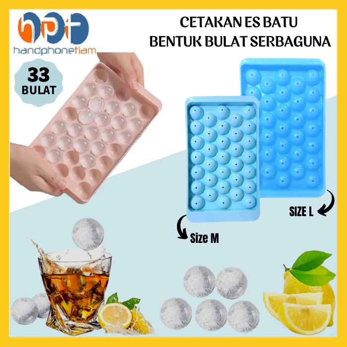 Jual Cetakan Es Batu Bulat Grid Ice Cube Ball Tray Mold Agar Jelly