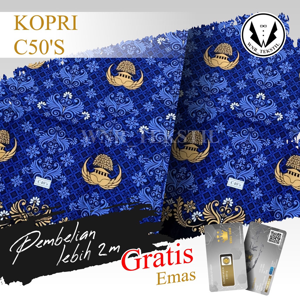 Jual Kain Batik Korpri Terbaru C50s Batik Resmi Korpri Batik Korpri