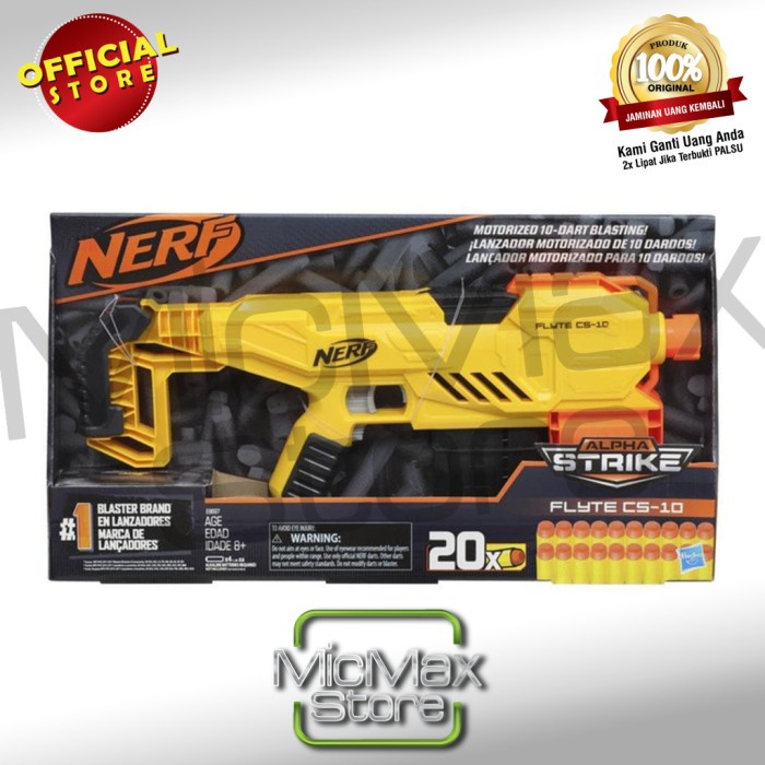 Jual Nerf Alpha Strike Flyte CS 10 CS10 Blaster Motorized Not Stryfe