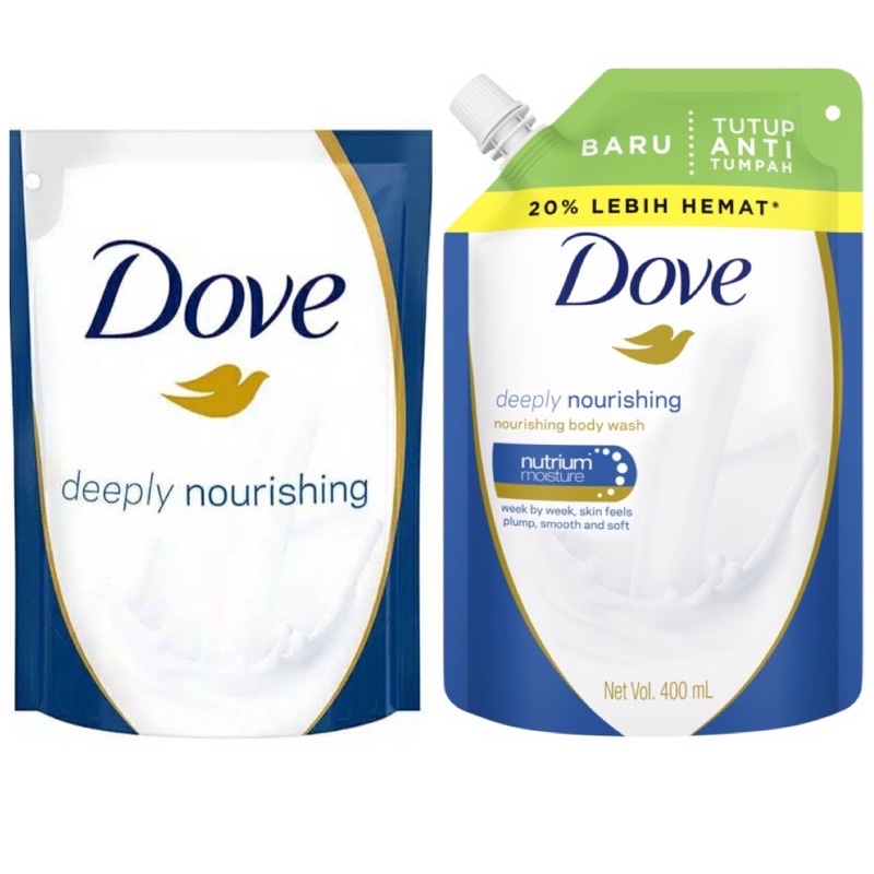 Jual Dove Deeply Nourishing Body Wash Refill 400 Ml Shopee Indonesia