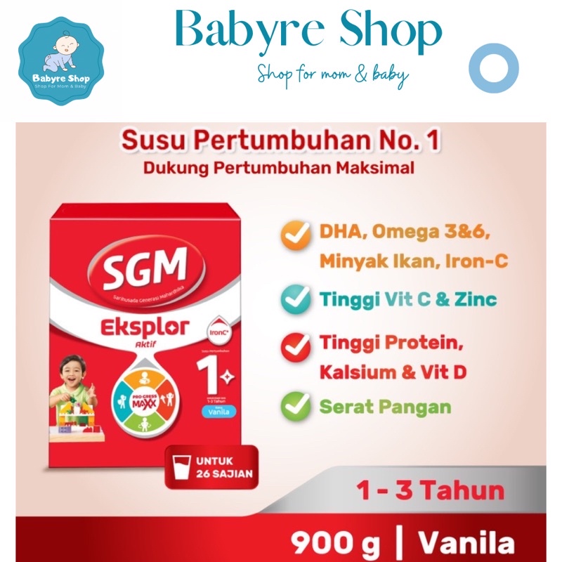 Jual SGM Eksplor Aktif 1 Pro GressMaxx Vanilla Madu Susu Pertumbuhan