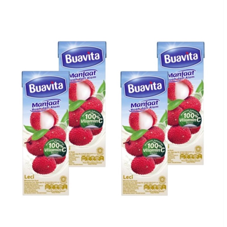 Jual Buavita Juice Lychee Minuman Sari Buah Leci Ml Paket Pc