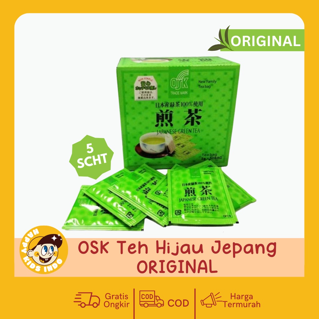 Jual TEH HIJAU GREEN TEA TEH OSK JEPANG GREEN TEA 5PCS Shopee