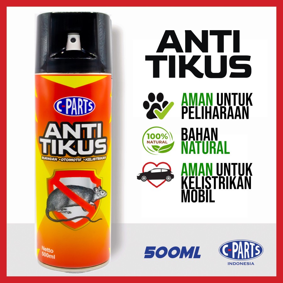 Jual CPARTS Anti Tikus Spray Pengusir Tikus Kap Mobil Rumah Dll 500