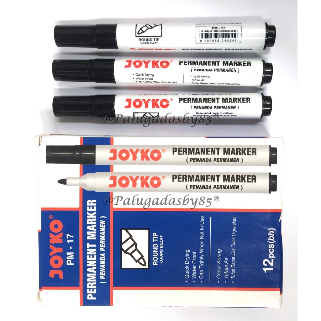 Jual 1 Biji JOYKO Permanent Marker JOYKO PM 17 PM 18 PM 19 Spidol