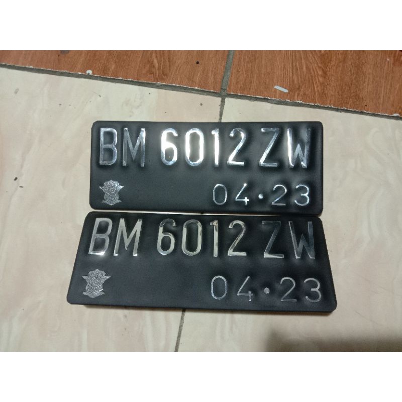 Jual Plat Nomor Motor Chrome Poles Pcs Sepasang Baut Tanam Double