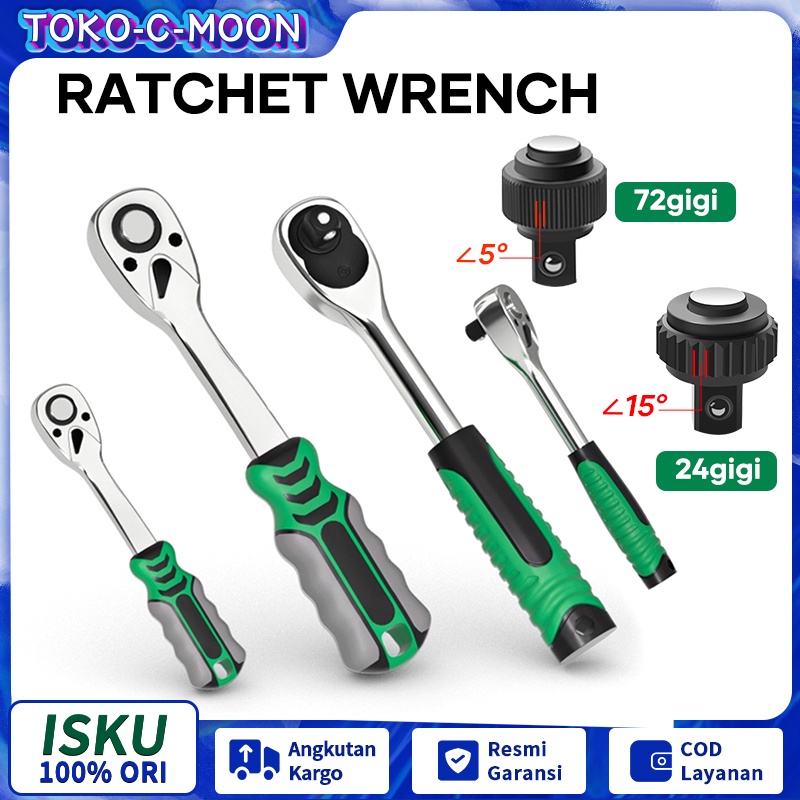 Jual Isku Gagang Rachet Gigi Ratchet Gagang Kunci Sok Rachet