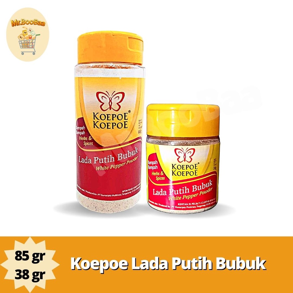 Jual Koepoe Koepoe Lada Putih Bubuk Bubuk Lada 38Gr 85Gr