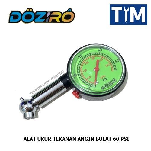 Jual Doziro Alat Ukur Tekanan Angin Ban Bulat Psi Pressure Gauge