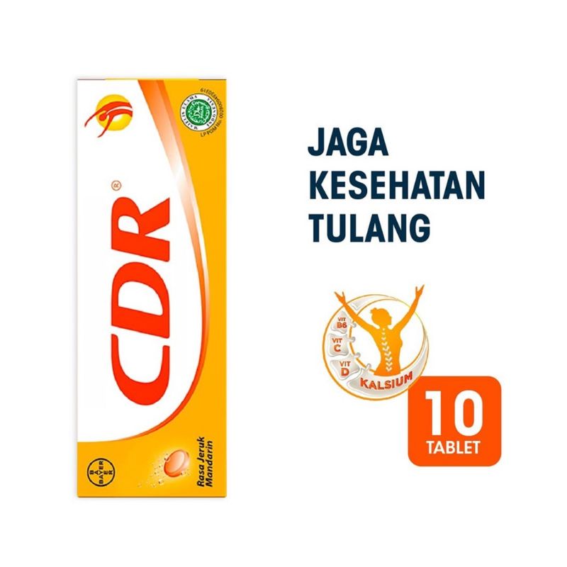 Jual CDR Tube Isi 10 Tablet Effervescent Suplemen Kalsium Rasa Jeruk