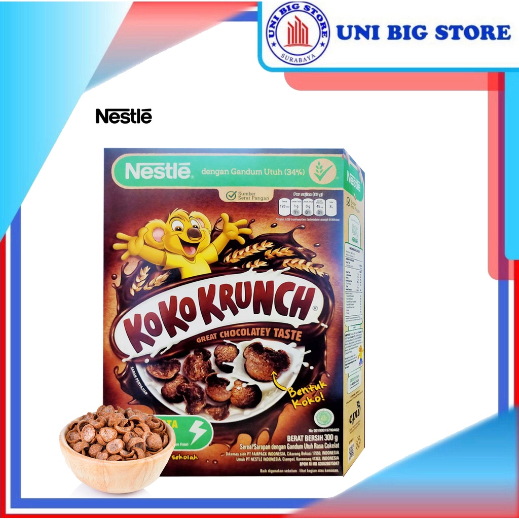 Jual Nestle Koko Krunch Cereal 300 Gr Sereal Sarapan Gandum Cokelat