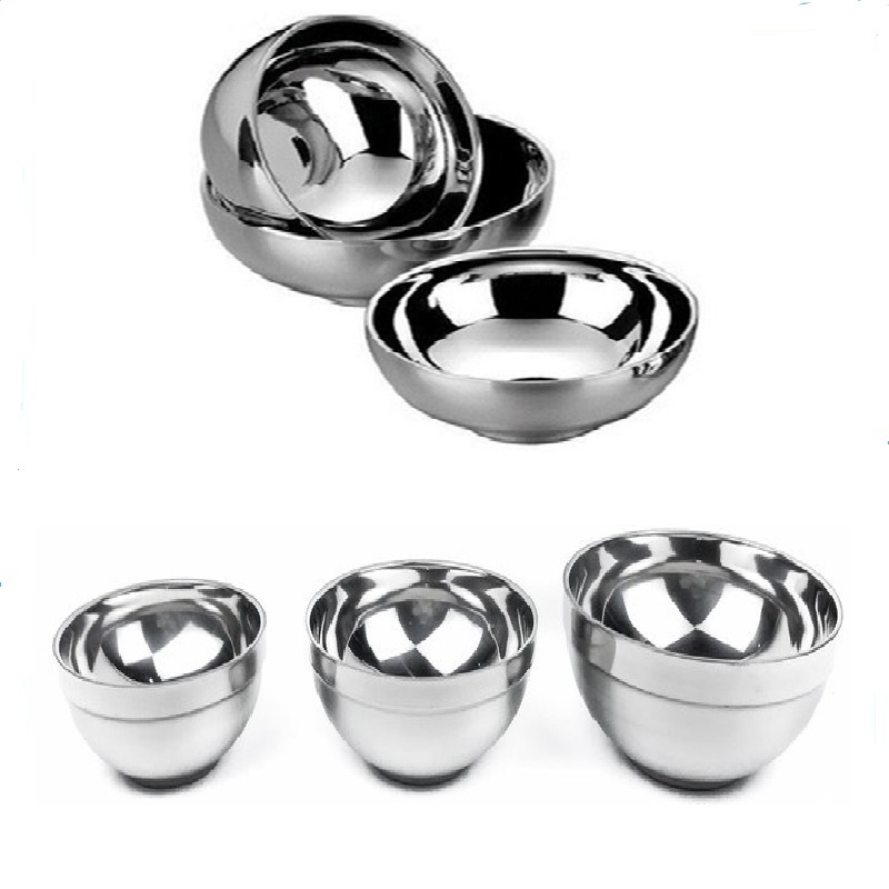 Jual DHW Mangkok Besi KOREA CHINA BOWL Stainless Tebal Mangkuk Double