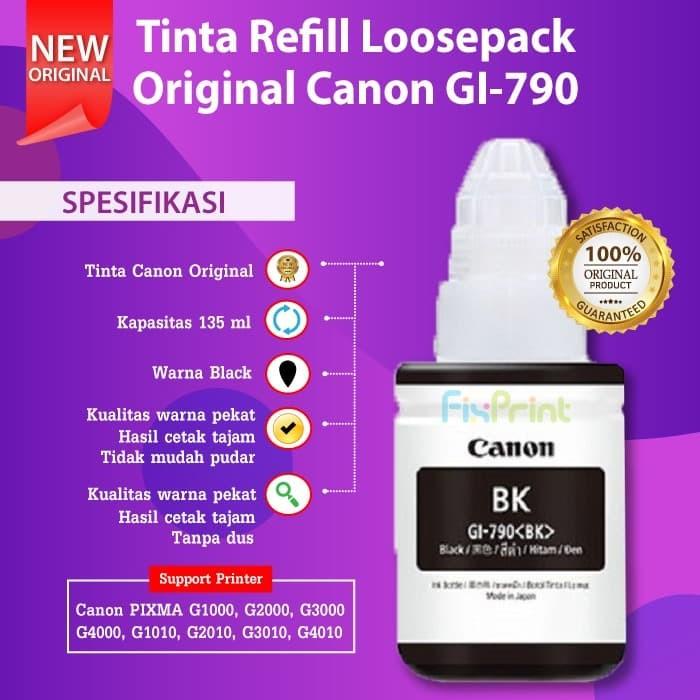 Jual TINTA PRINTER CANON G1010 G2010 G3010 G1000 G2000 BLACK COLOR