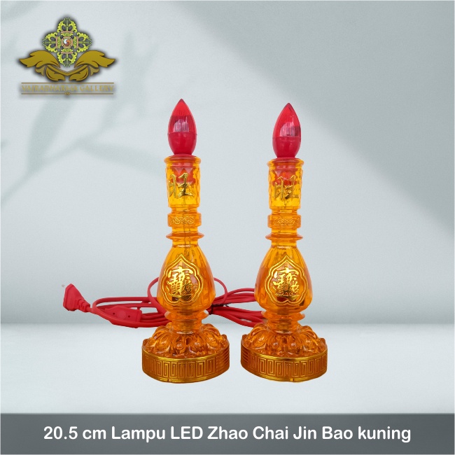 Jual Lampu Sembahyang Altar LED Zhao Chai Jin Bao Kuning 20 5cm