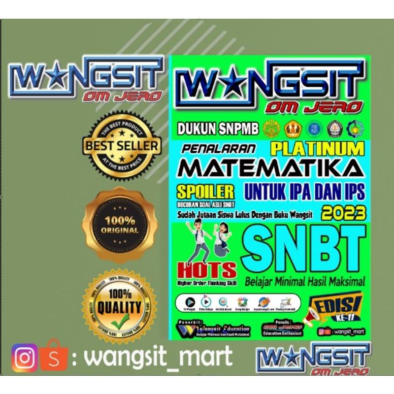 Jual TPS SNBT 2023 ORI Buku Wangsit OM JERO UTBK SNBT 2023 PLATINUM