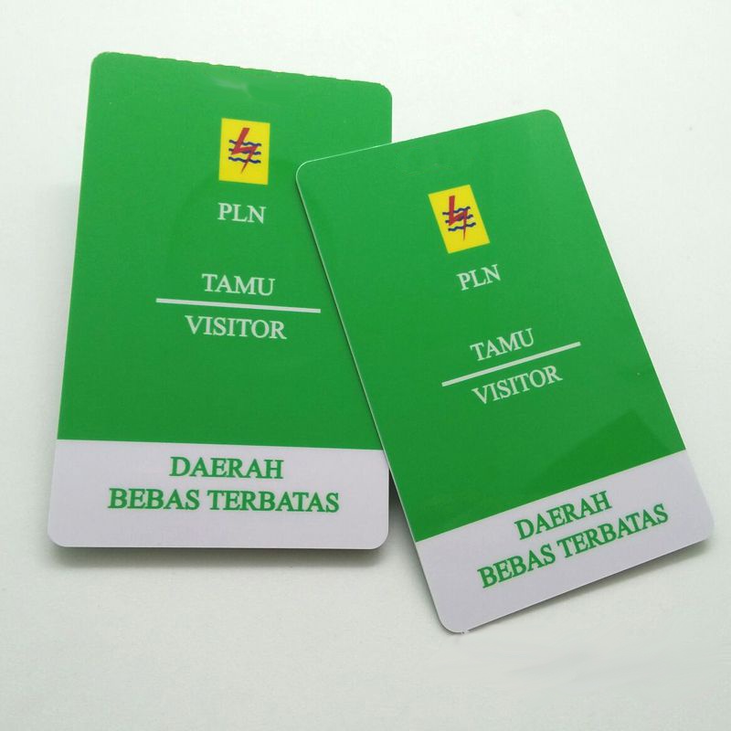 Jual Cetak Visitor Card Kartu Visitor Bahan PVC Tebal Premium