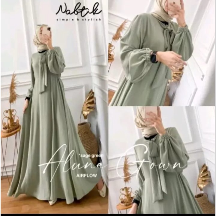 Jual Gamis Wanita Busui Ukuran M L Xl Xxl Gamis Cringkle Airflow