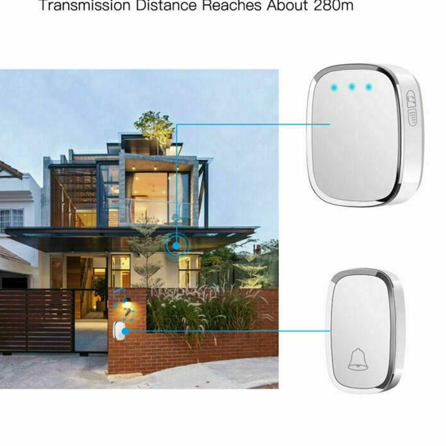 Jual RUVO BEL ALARM RUMAH KANTOR HOTEL TANPA KABEL WIRELESS DOOR BELL