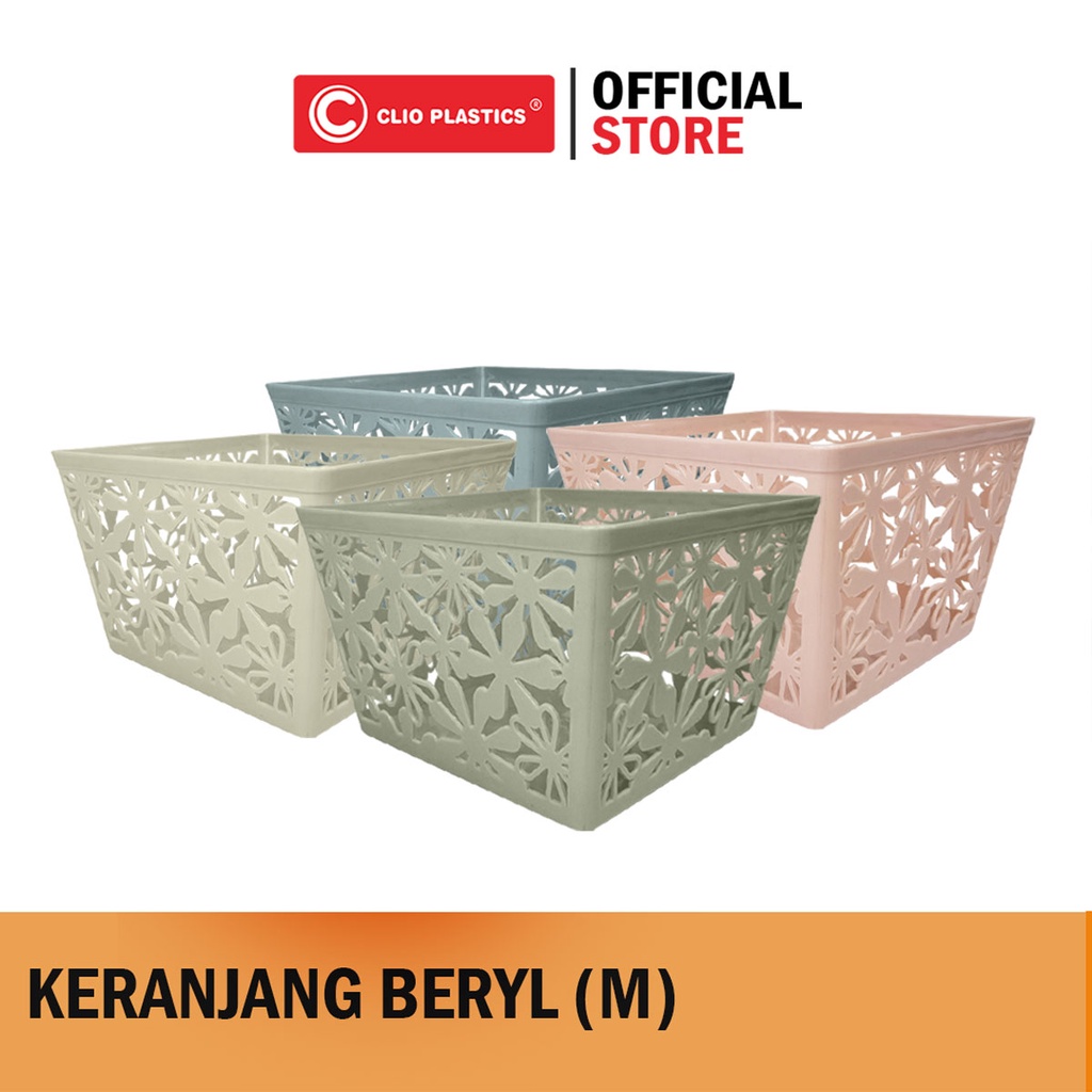 Jual 1 LSN CLIO Storage Plastics Beryl M Keranjang Serbaguna Mini