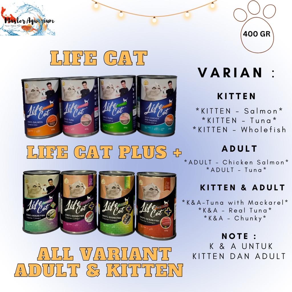 Jual Life Cat Kaleng 400gr Life Cat Kaleng Plus 400gr Makanan