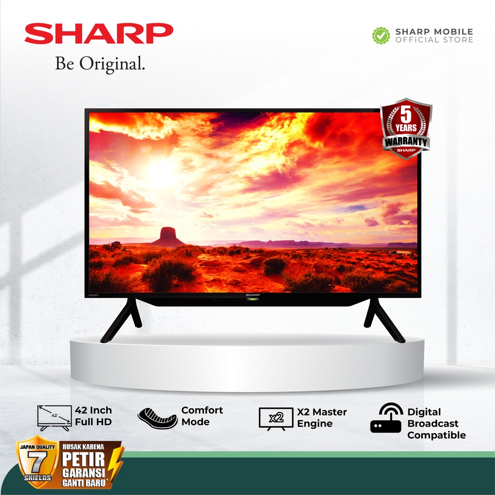 Jual Sharp Inch Aquos Led Tv T C Bd I Shopee Indonesia