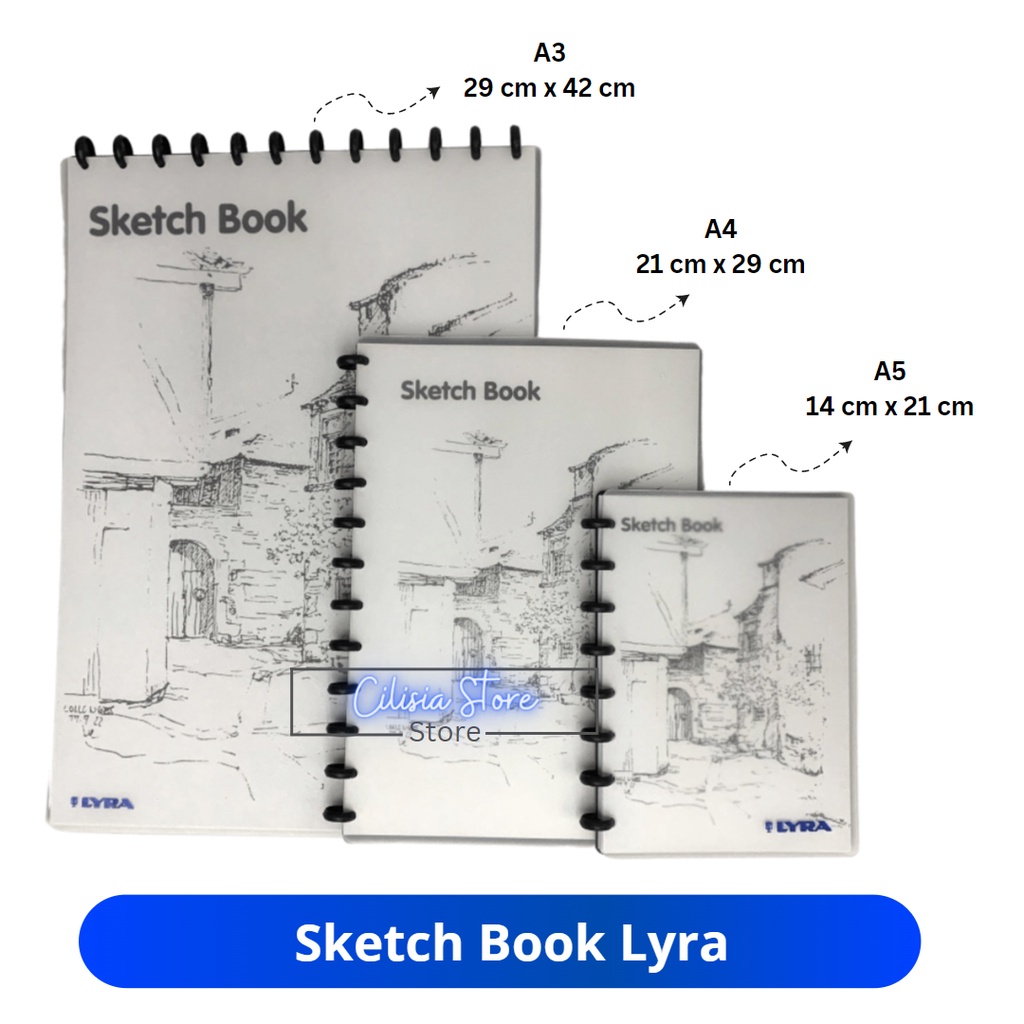 Jual Buku Sketsa Lyra Sketch Book A3 A4 A5 Refill Isi Ulang Sketch