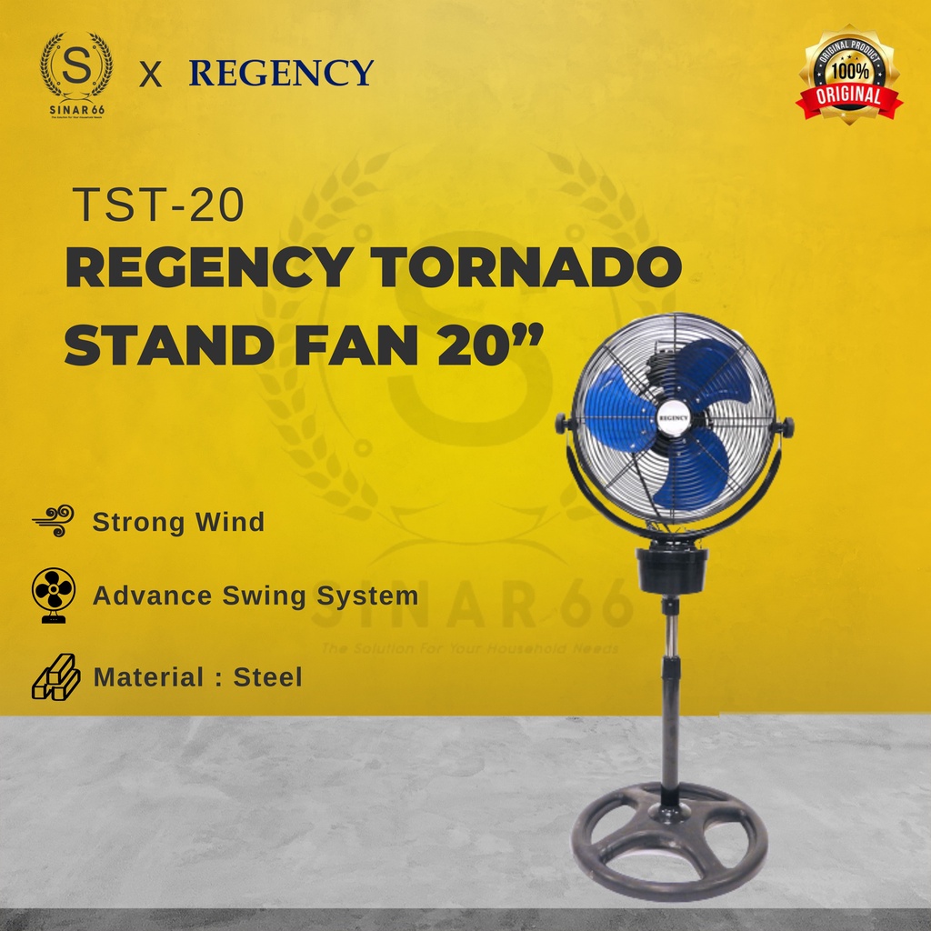 Jual REGENCY TORNADO STAND FAN 20 FL 51 KIPAS ANGIN BERDIRI BESAR