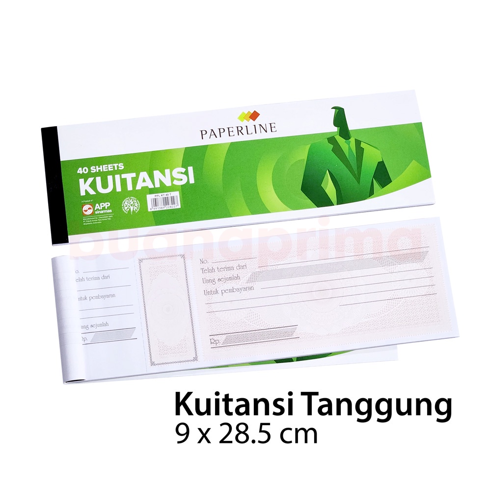 Jual Kwitansi Paperline Tanggung X Cm Lembar Sedang Buku