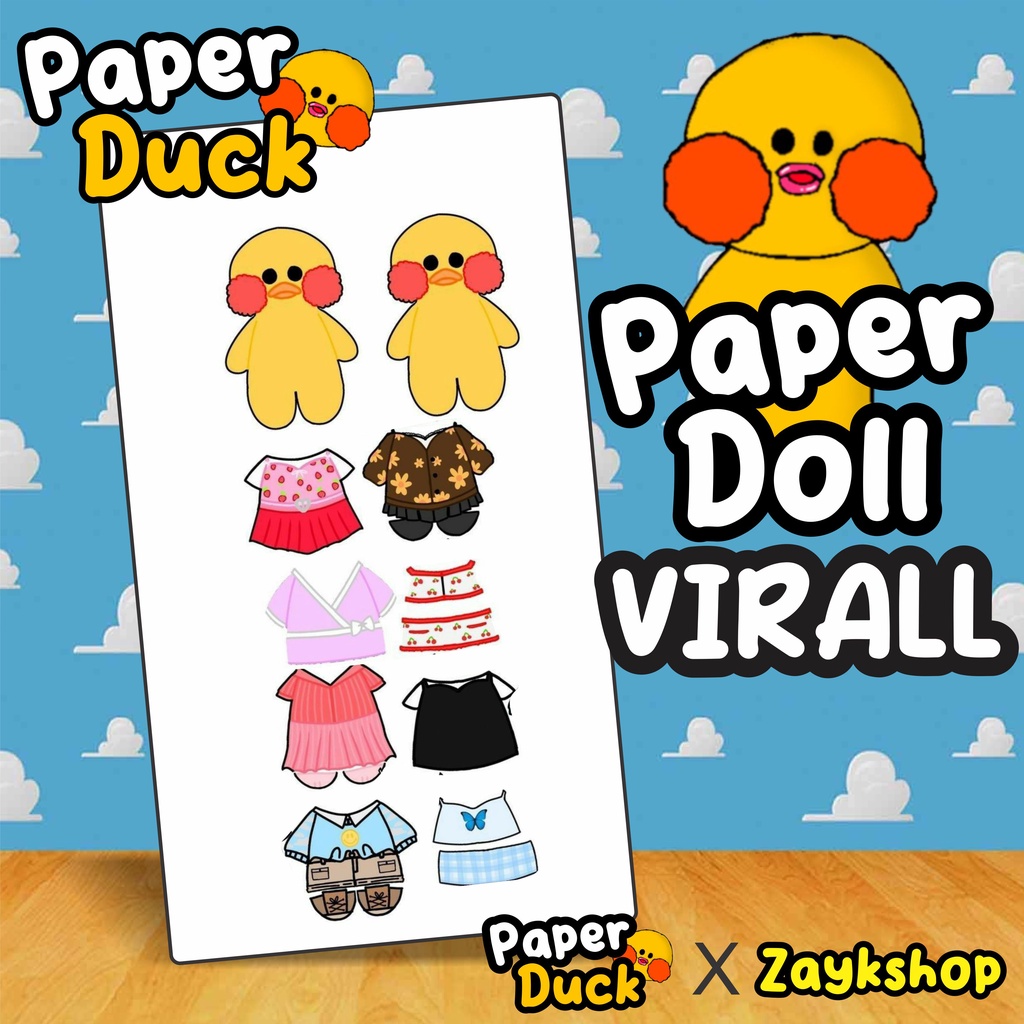 Jual Mainan Bp Bpan Bebek Paper Duck Viral Bebek Kertas Mainan Edukasi