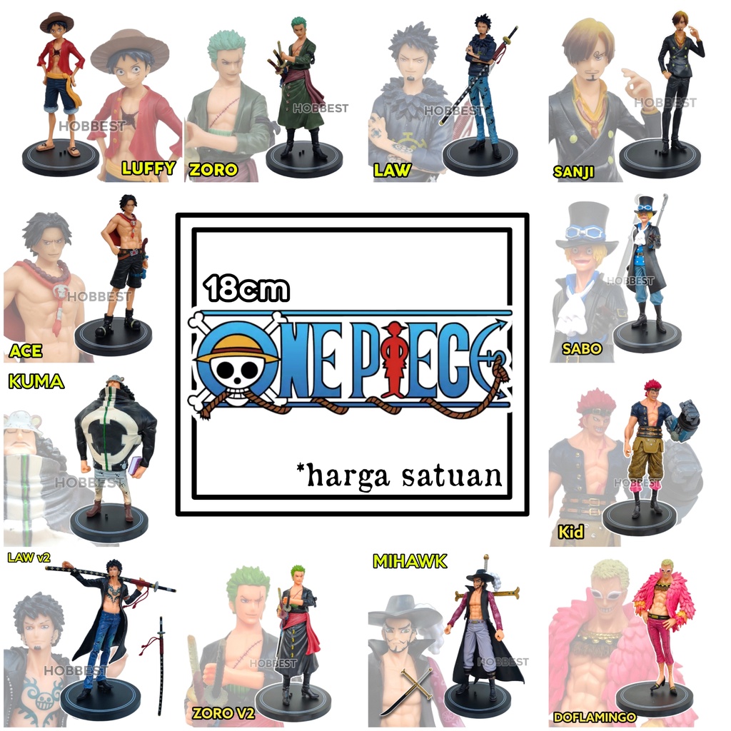 Jual Action Figure One Piece Harga Satuan Miniatur Topper Pajangan