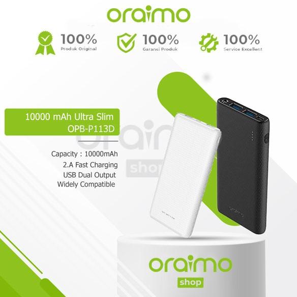 Jual Oraimo Powerbank Opb P113D 10 000Mah Garansi Resmi Shopee Indonesia