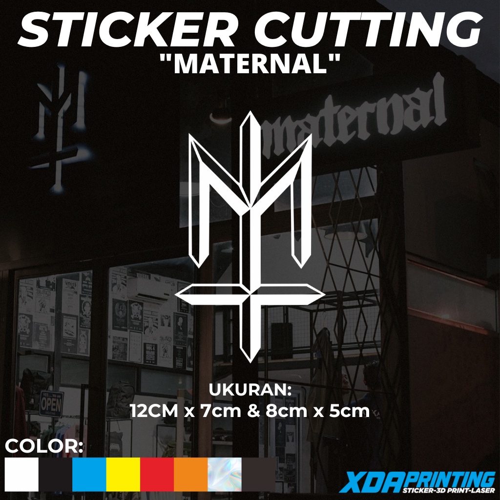 Jual STIKER STICKER CUTTING LOGO MATERNAL DISASTER Shopee Indonesia