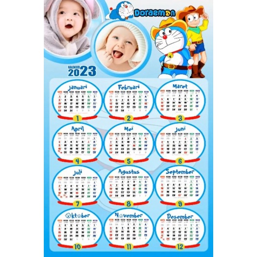 Jual Ecer Kalender Dinding 2023 Kalender Custom Foto 1 Lembar Shopee