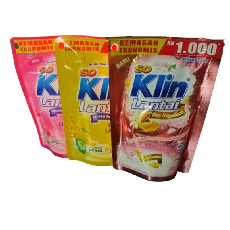 Jual So Klin Lantai Ml Pembersih Lantai Soklin Gold Fine