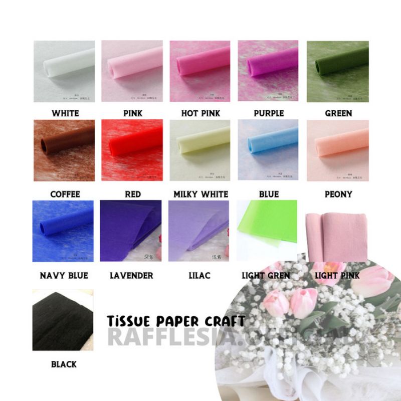 Jual Kertas Tisu Minyak Layangan Florist Buket Bunga Korea Tissue