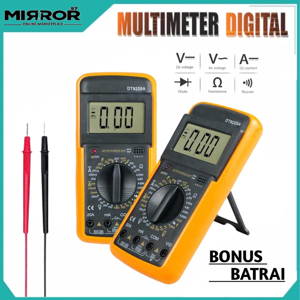 Jual Multimeter Digital Dt A Multitester Buzzer Elektik Avometer