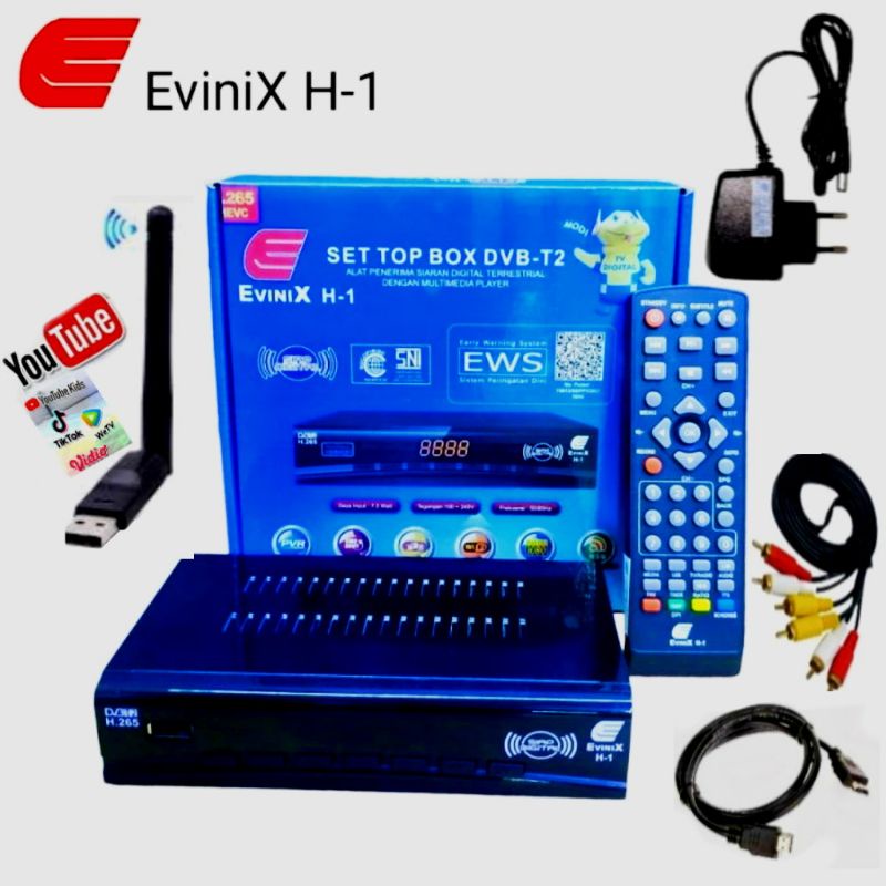 Jual Set Top Box Stb Digital Dvbt New Evinix H Hdmi Plus Dongle