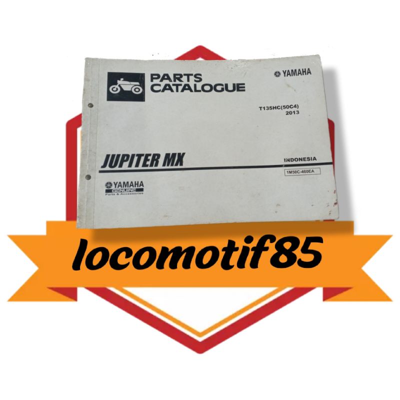 Jual Buku Part Katalog Parts Part Catalogue Yamaha Jupiter MX Copy