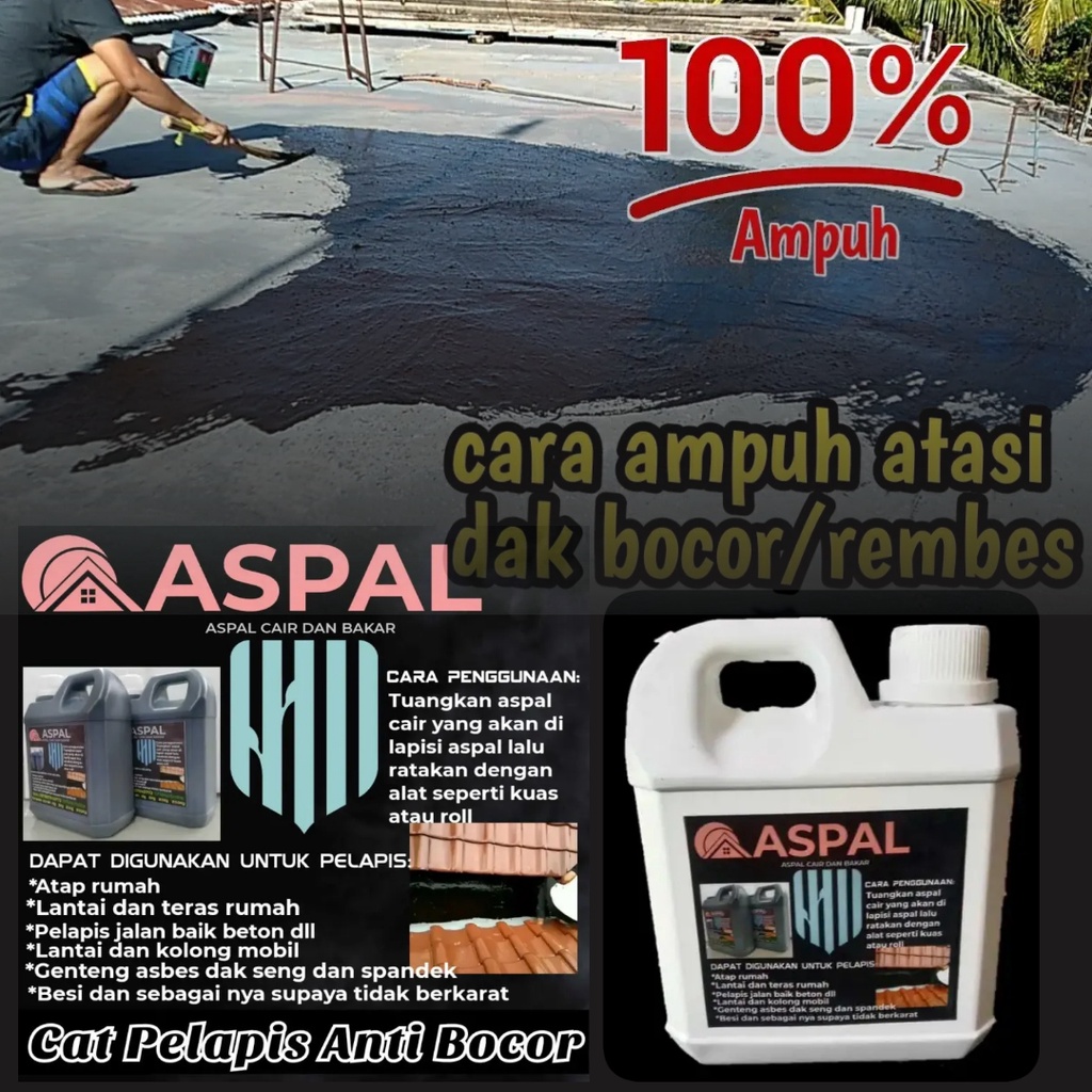 Jual Cat Anti Bocor Waterproof Atap Dak Beton Lantai Keramik Genteng