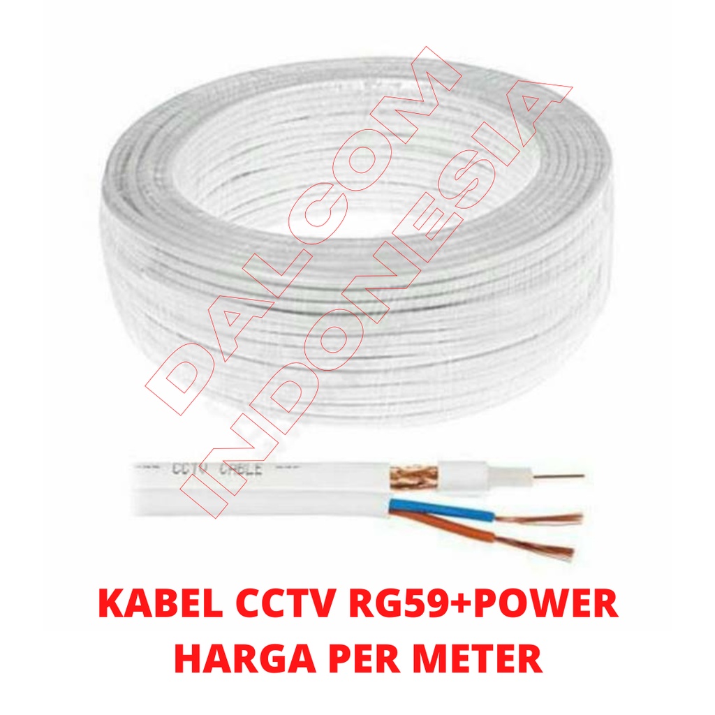 Jual KABEL CCTV RG59 POWER HARGA METER Shopee Indonesia