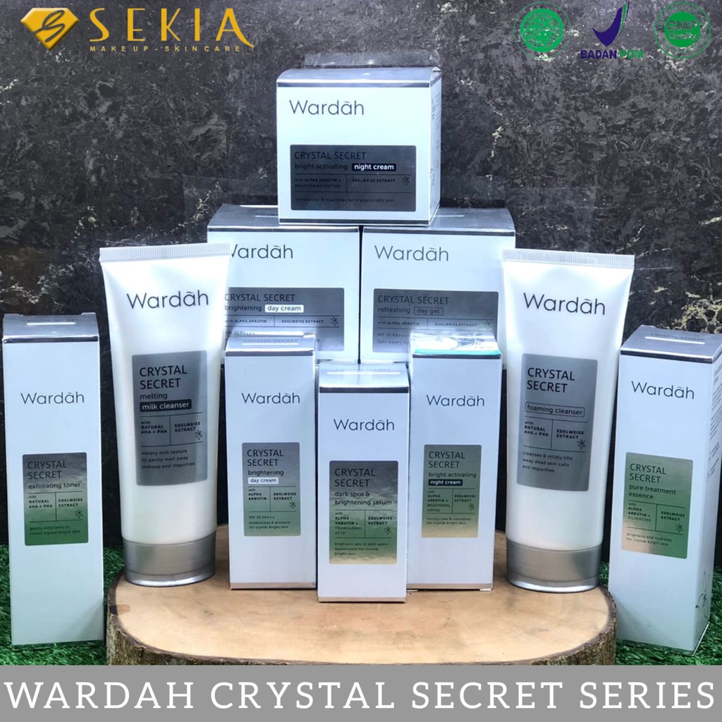 Jual NEW PACKAGING WARDAH CRYSTAL SECRET SERIES WARDAH RANGKAIAN