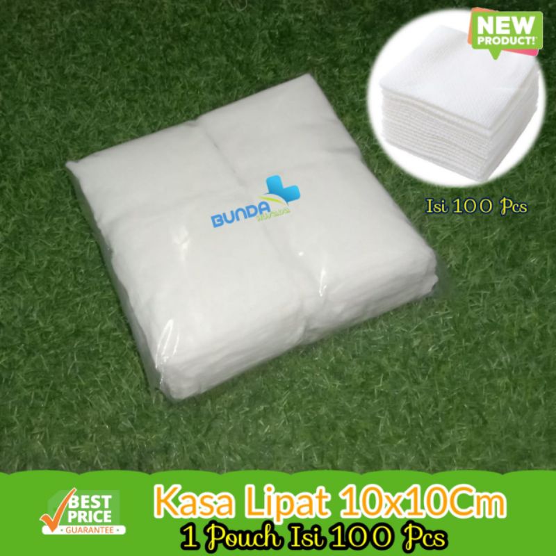 Jual Kasa Lipat Medis Kain Pembalut Luka Besar Ukuran 10Cm X 10Cm Isi