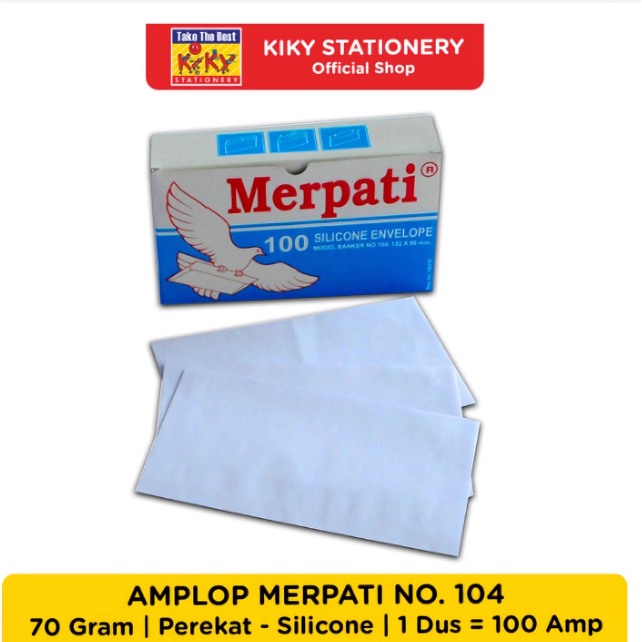 Jual Amplop Merpati No 104 70 Gram With Silicone Perekat Shopee