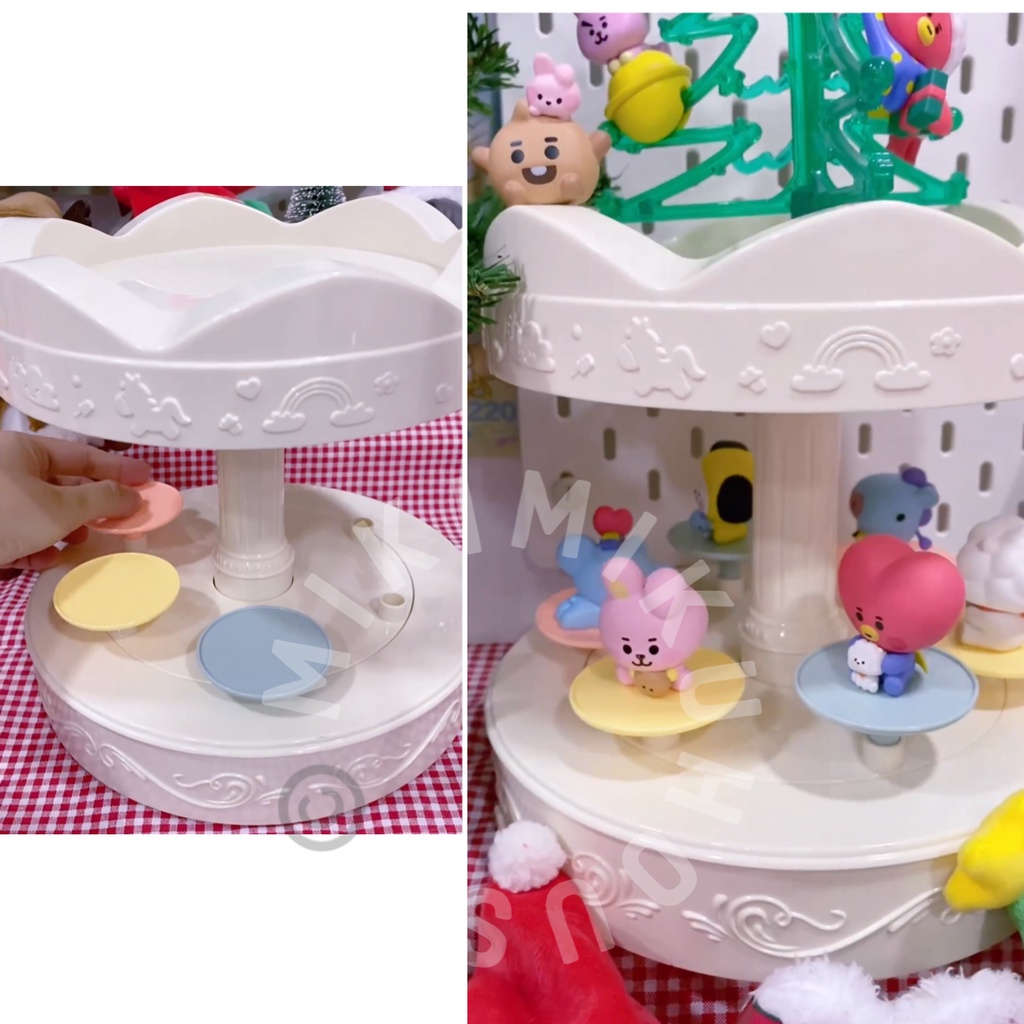 Jual MERRY GO ROUND BT21 FIGURE PAJANGAN TEMPAT FIGURINE BTS TINYTAN